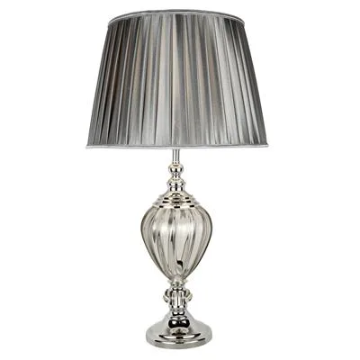 Searchlight - Greyson 68cm - Bordslampa - Krom/rökfärgad