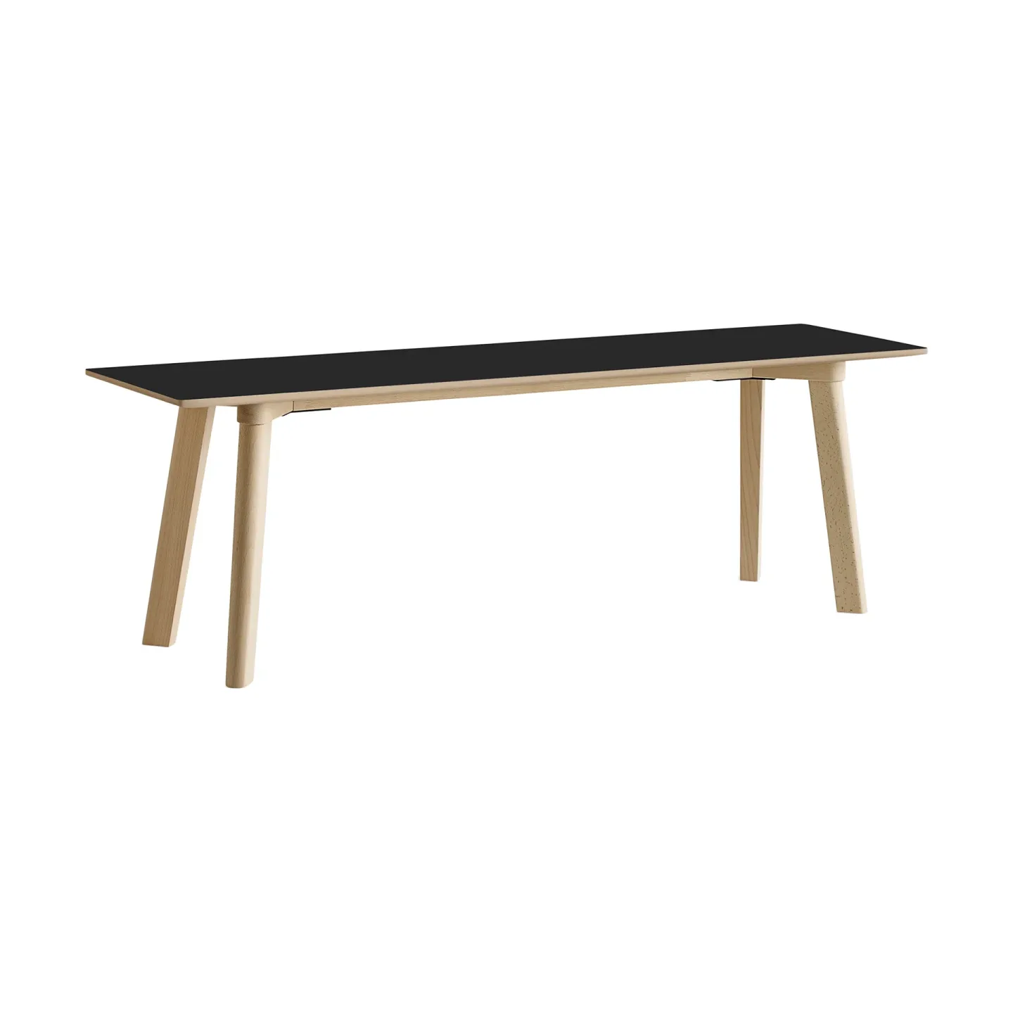 HAY CPH215 Deux 2.0 Bank 140 cm Black laminate-untreated beech