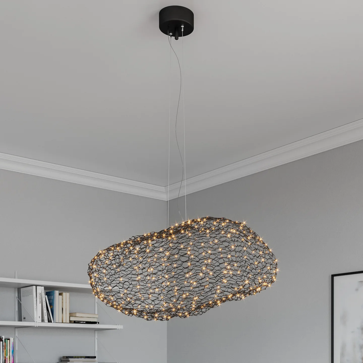 Hayden LED Pendel 115 Matt Black - By Rydéns - Stue - Design - Metal - Med én lyskilde