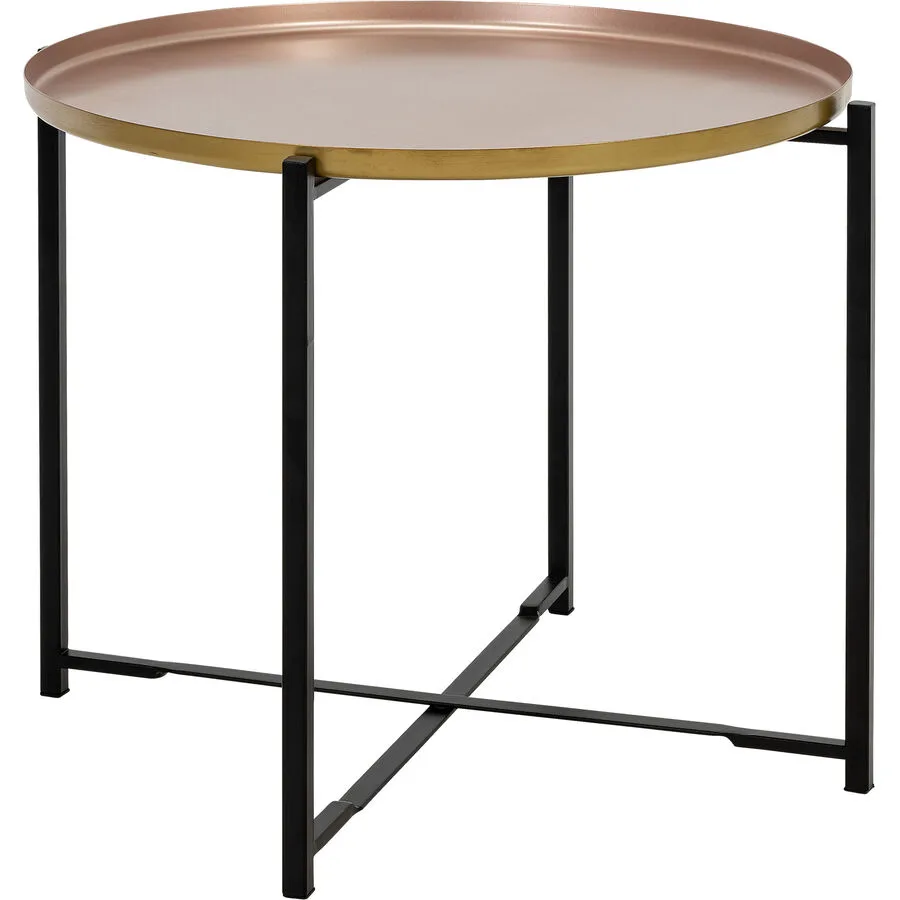 Beistelltisch Rondo Kupfer Metall 55 cm