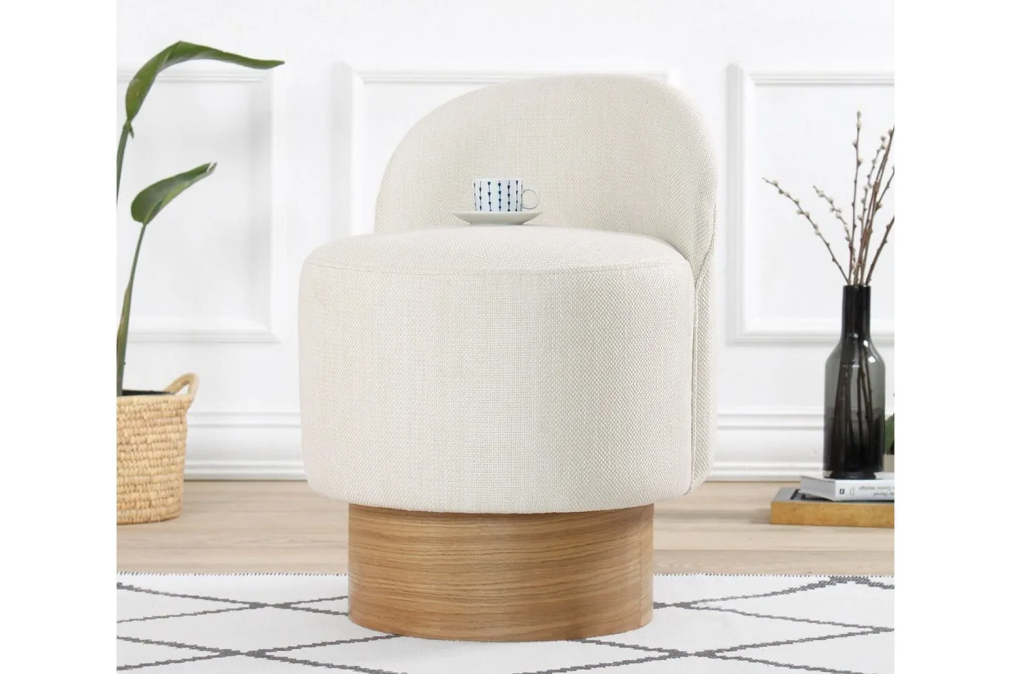 Muktan Sittpuff 47 cm - Cream