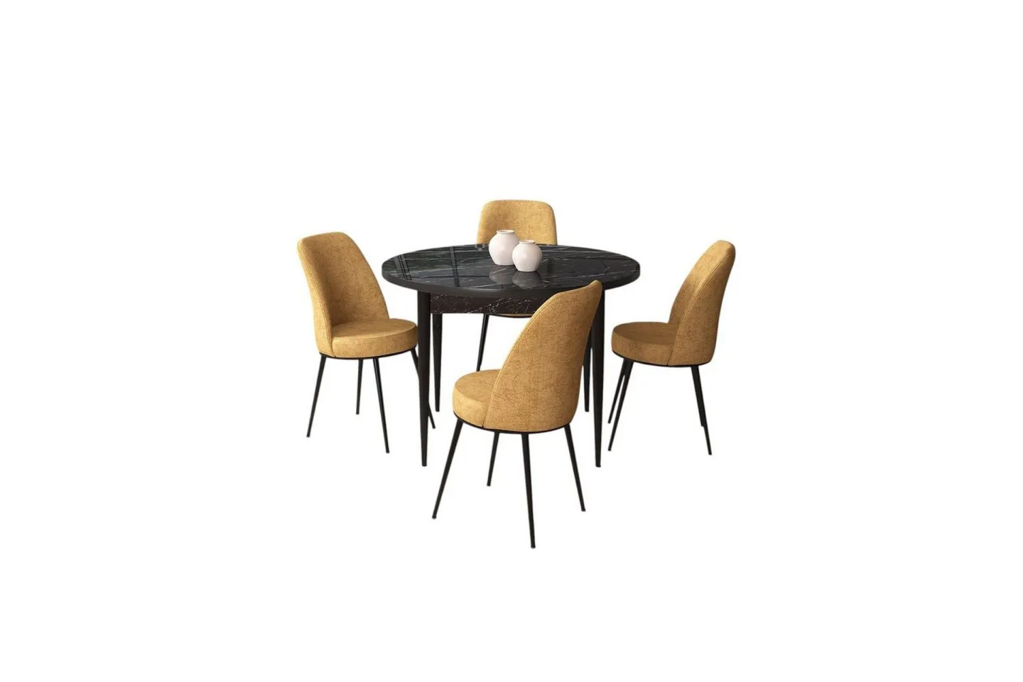Tor Matgrupp 4-sits - Svart/Cappuccino