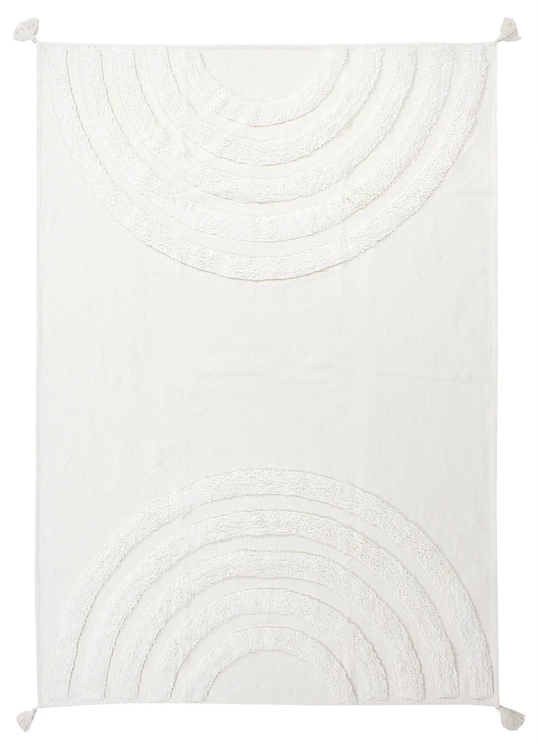 Ryetepper - Everly Natural Cotton Shaggy (offwhite) (Størrelse: 200 x 290 cm)