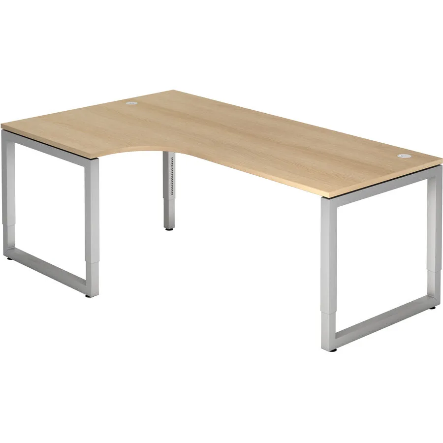 Schreibtisch Office eiche Holzwerkstoff Höhenverstellbar B 200 T 120 cm