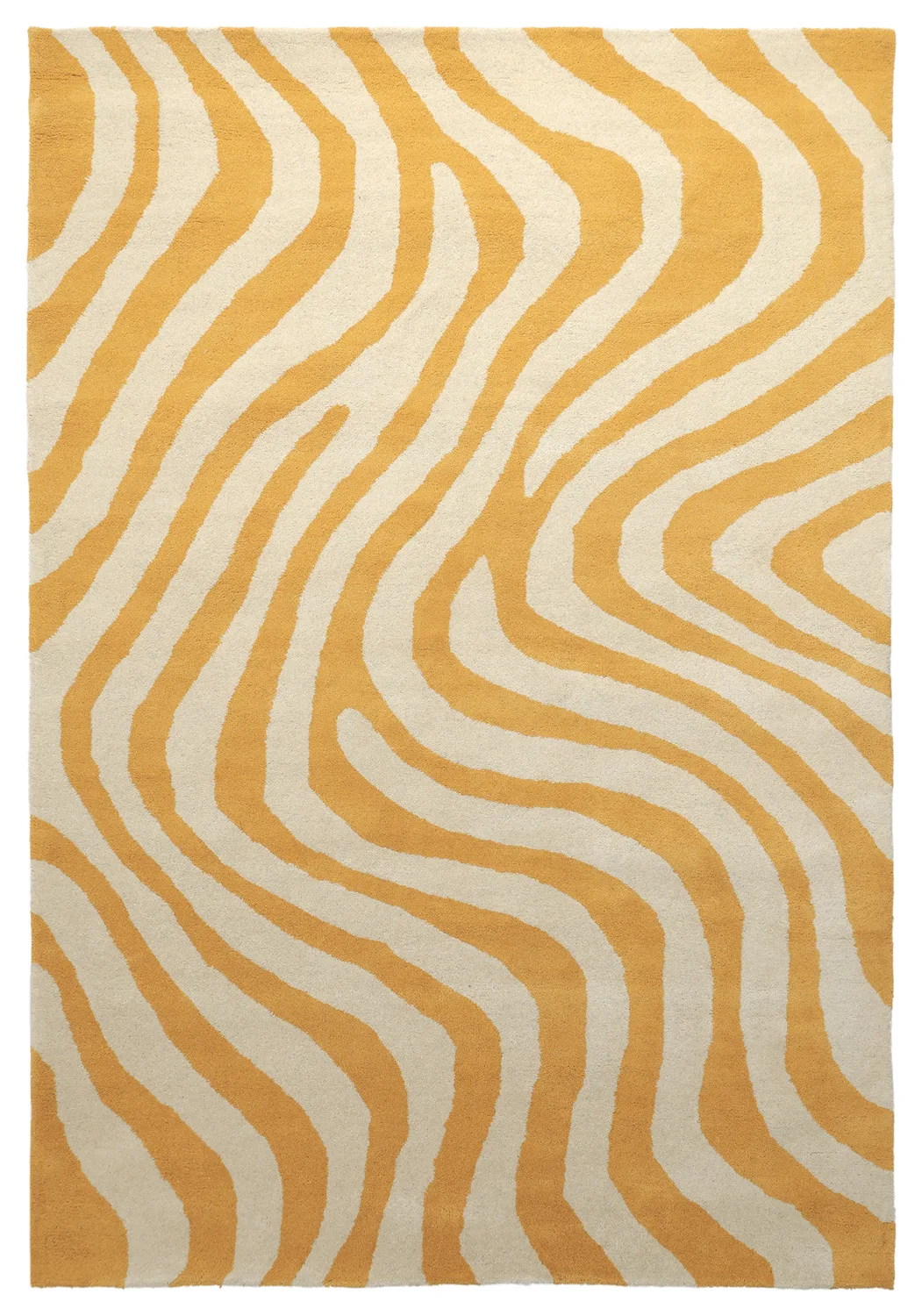 Ullteppe - Aiz Hand Tufted Wool Premium (gul) (Størrelse: 240 x 340 cm)