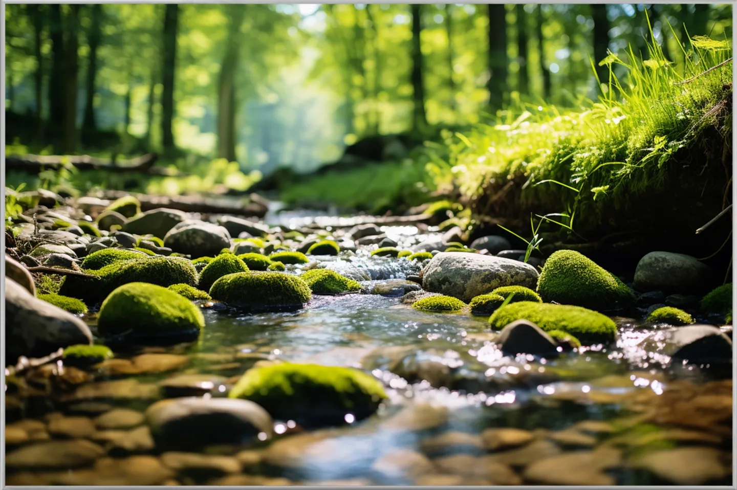 image LAND Bild mit Rahmen Waldbach | Schubiger Möbel