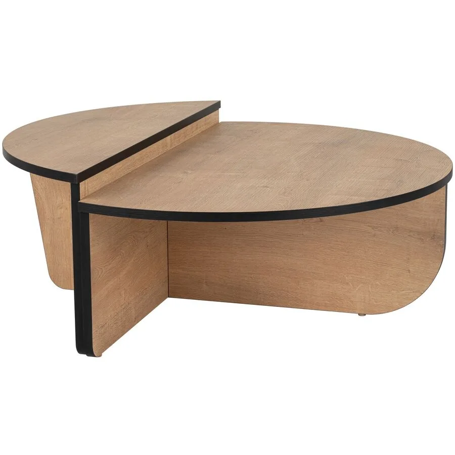 Salontisch Georis schwarz/Eiche Holzwerkstoff B 90 H 35 cm