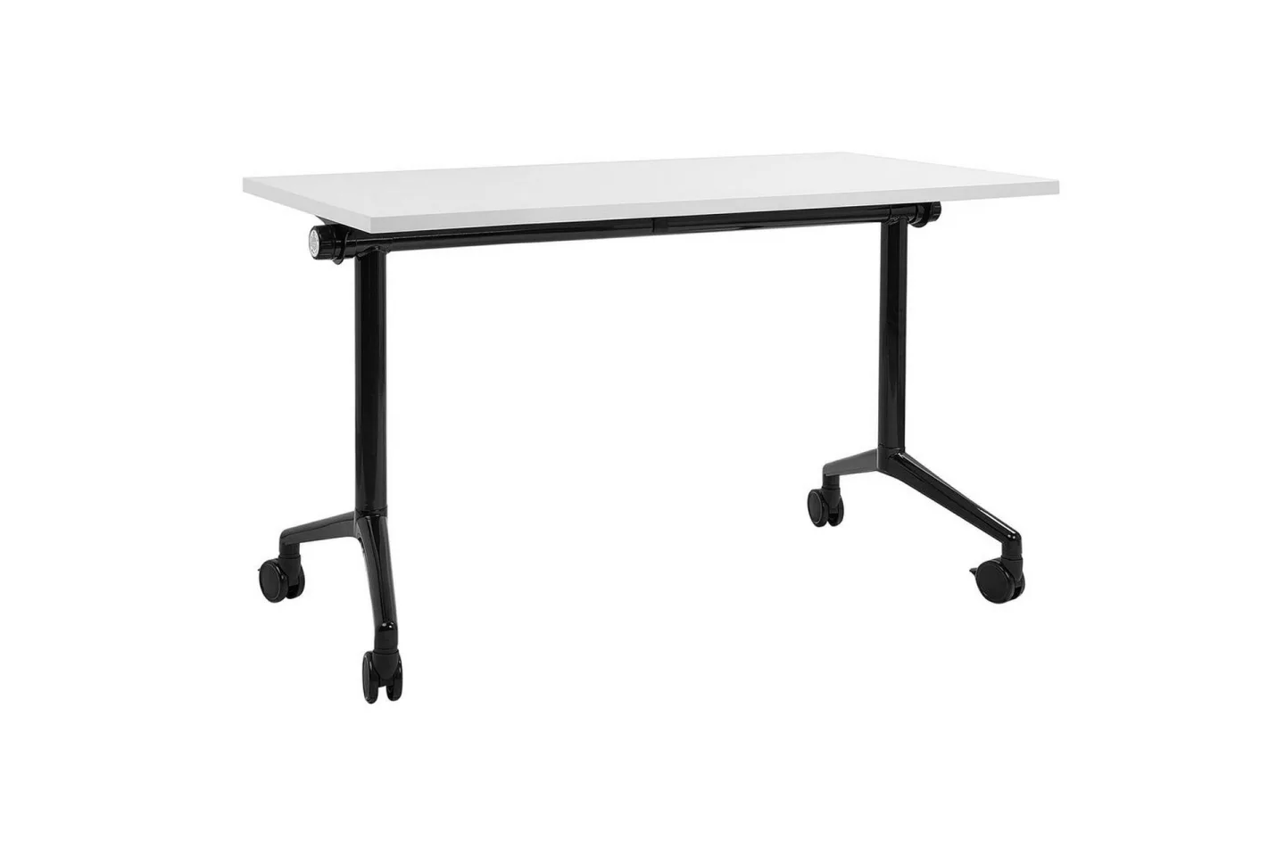 Hopfällbart skrivbord Cavi Vit/Svart, 120x60x75 cm - Vit/Svart, 120x60x75 cm