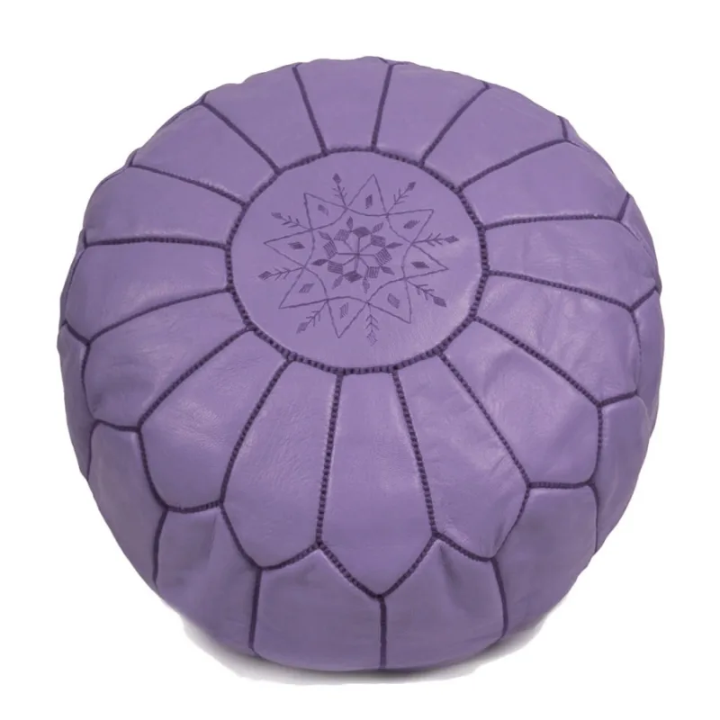 Sittepuff - Marokkansk skinnpuff (Lilla)