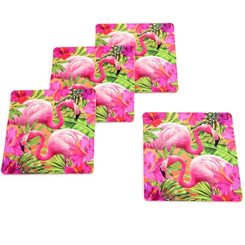 Glasunderlägg 4 pack (Färg: toucan)