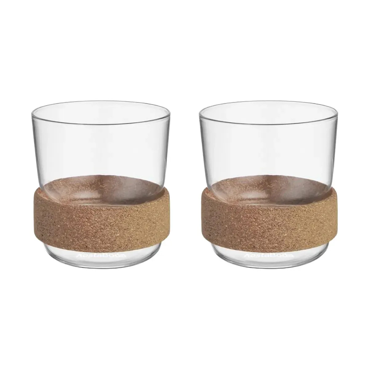 Kosta Boda Viva Tasse mit Korkring 30 cl 2er-Pack Klar