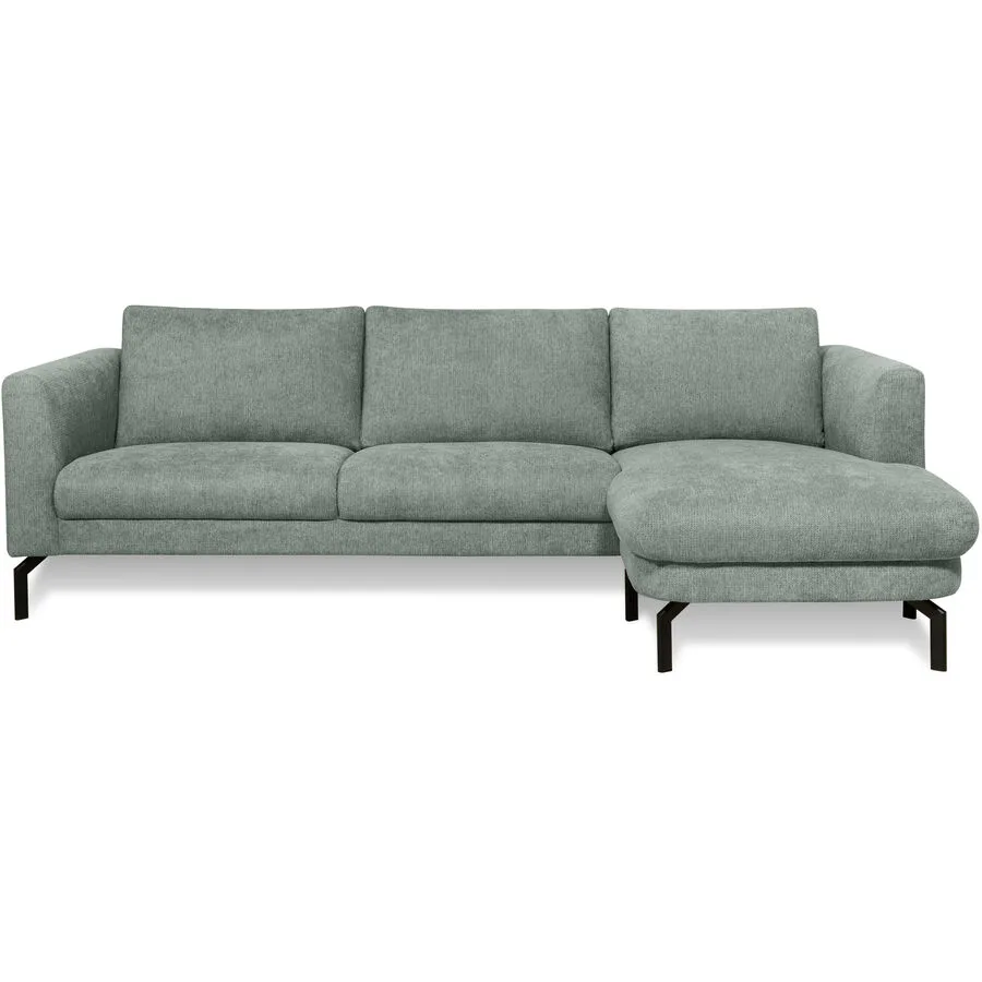 Ecksofa Gomero Rechts Stoff mintgrün B 254 T 150 cm