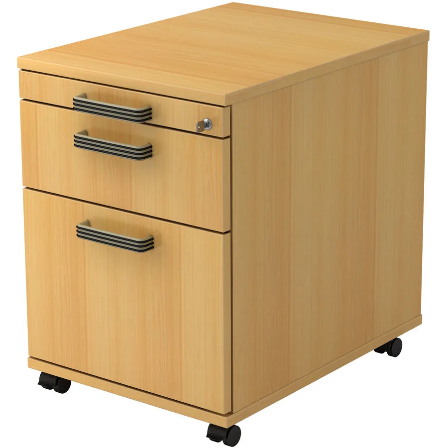 Rollcontainer Office Buche Dekor Holzwerkstoff/Kunststoff B 42.8 H 59 cm