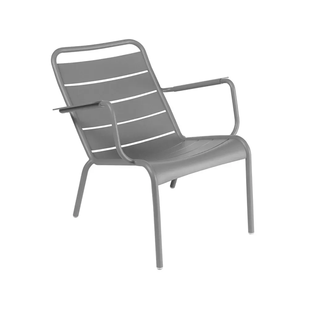 Fermob Luxembourg karmstol låg Storm grey (grå)