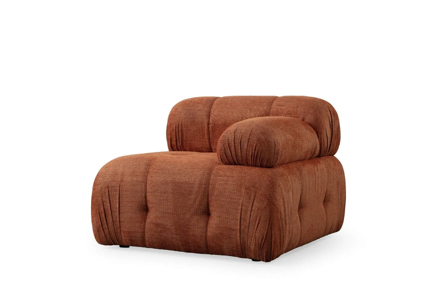 Belgin Högermodul / Fåtölj 95 cm med fasta armstöd - Orange