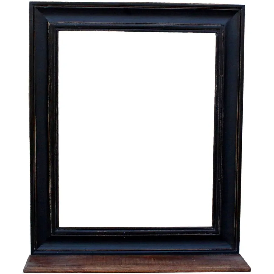 Spiegel Sica Schwarz Mangoholz/MDF B 68 H 79 cm