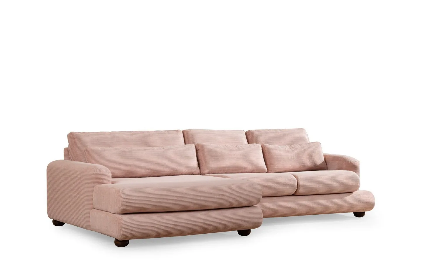 Relento Soffa m. Divan 3-sits - Rosa