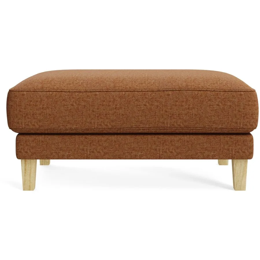 Hocker Avena bronze Stoff/Holzfuss Eiche B 101 H 45 cm - Möbel Konfigurator: Traummöbel individuell zusammenstellen