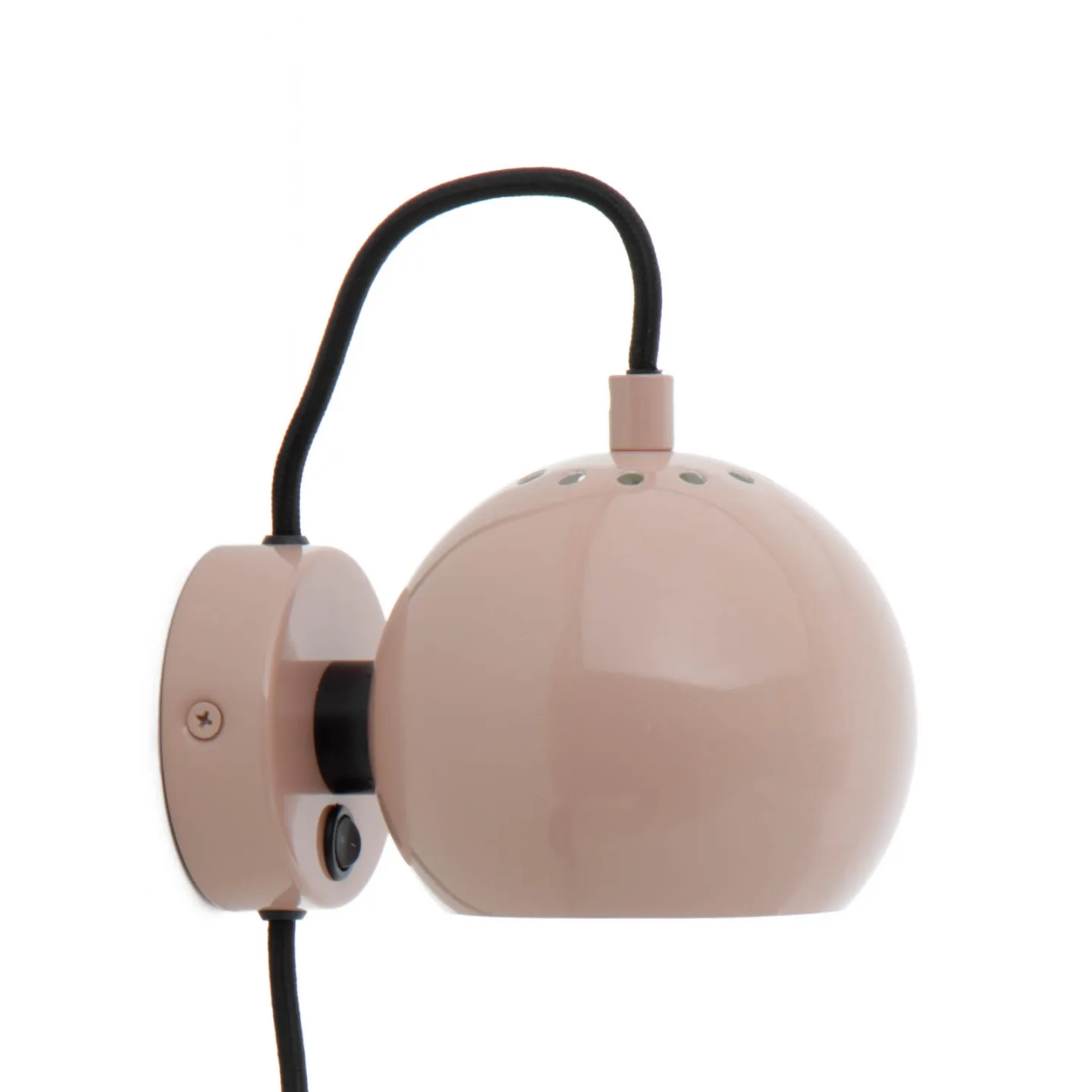 Ball Wandleuchte Glossy Nude - Frandsen Ball Magnet - Wohnzimmer - Design - Metall - Einflammig