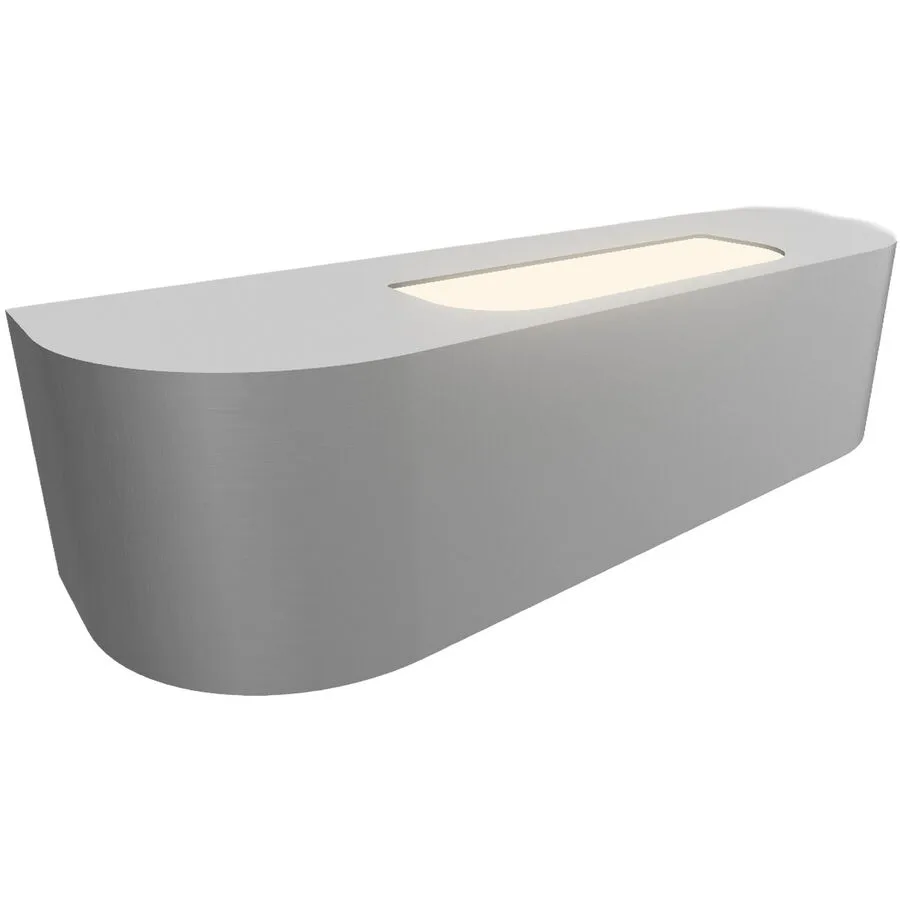Designer-Wandlampe Bankamp Vector aluminium matt - Lichtfarbe: Warmweiss