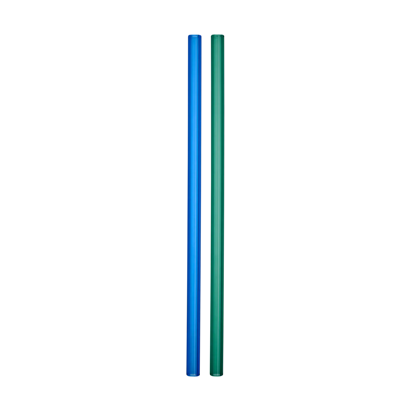 Kosta Boda Sipsavor Strohhalme 200 mm 2er-Pack Blau-Grün