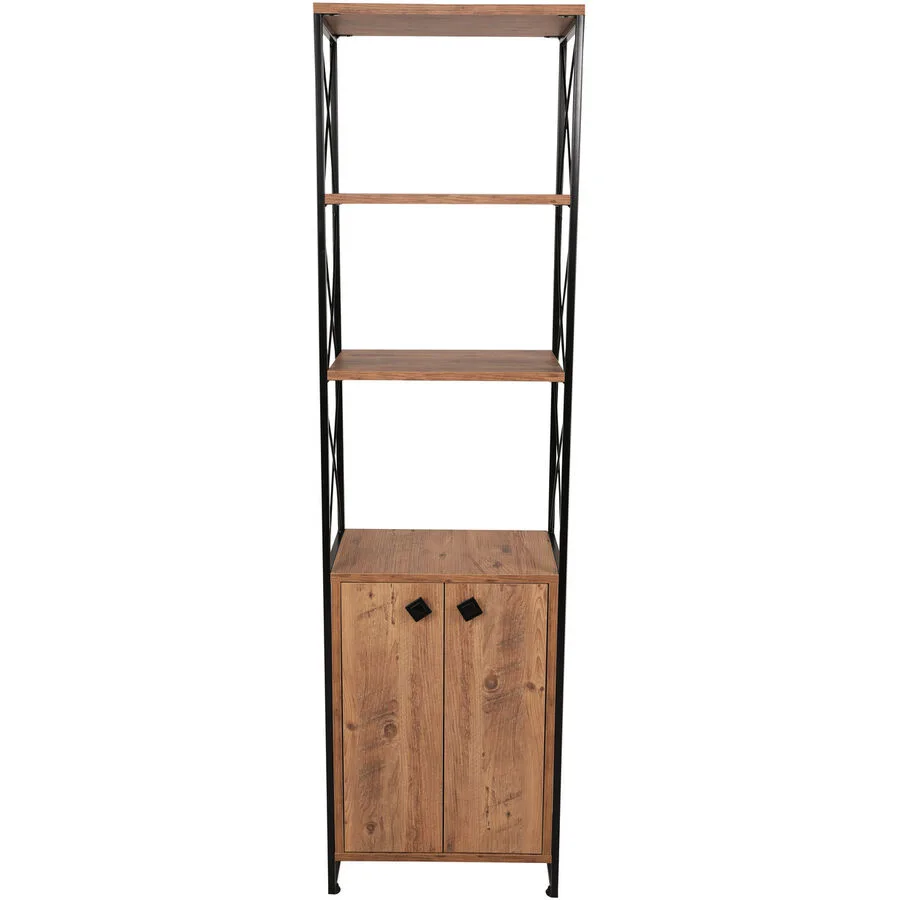Bücherregal Yemek Kiefer Melaninbeschichtete Mischholz (Spanplatte) B 49 H 180 cm