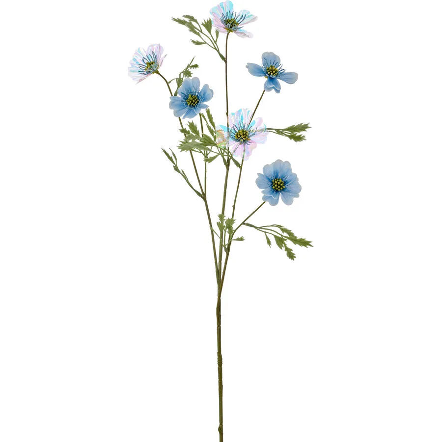 Kunstblume Country Blau Kunststoff 76 cm