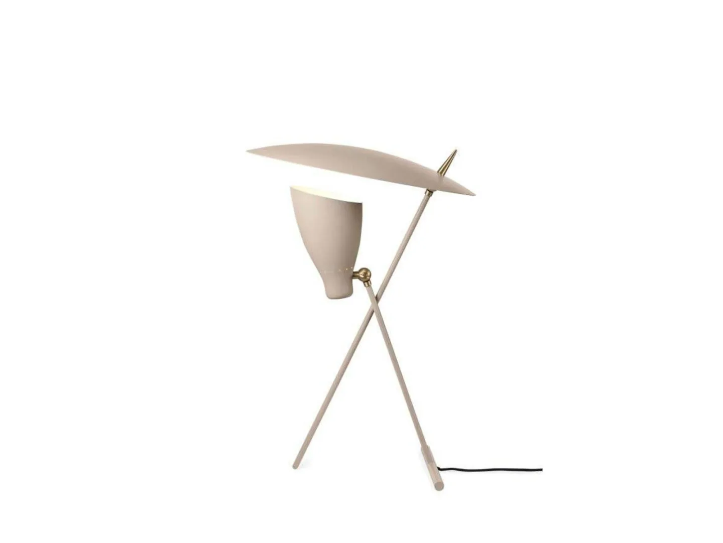 Silhouette Tischleuchte, beige, Ø 59 cm - Warm Nordic - Wohnzimmer - Design - Metall - Einflammig