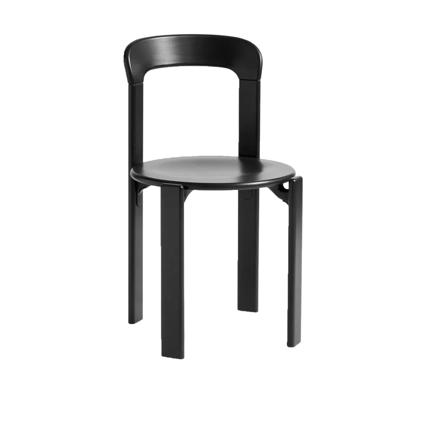 HAY - Rey Chair REY22, Deep black water-based lacquered beech - Matstolar - Bruno Rey - Svart - Trä