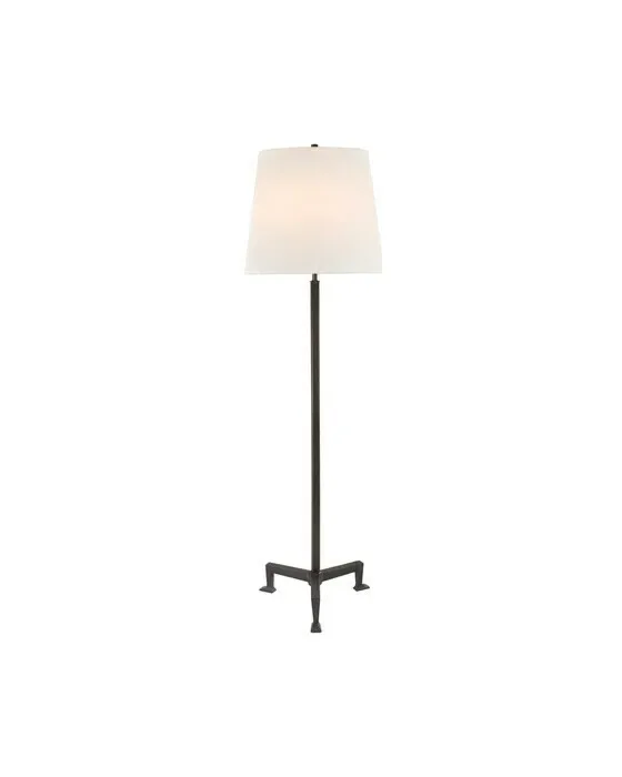 Parish Floor Lamp Black/Linen