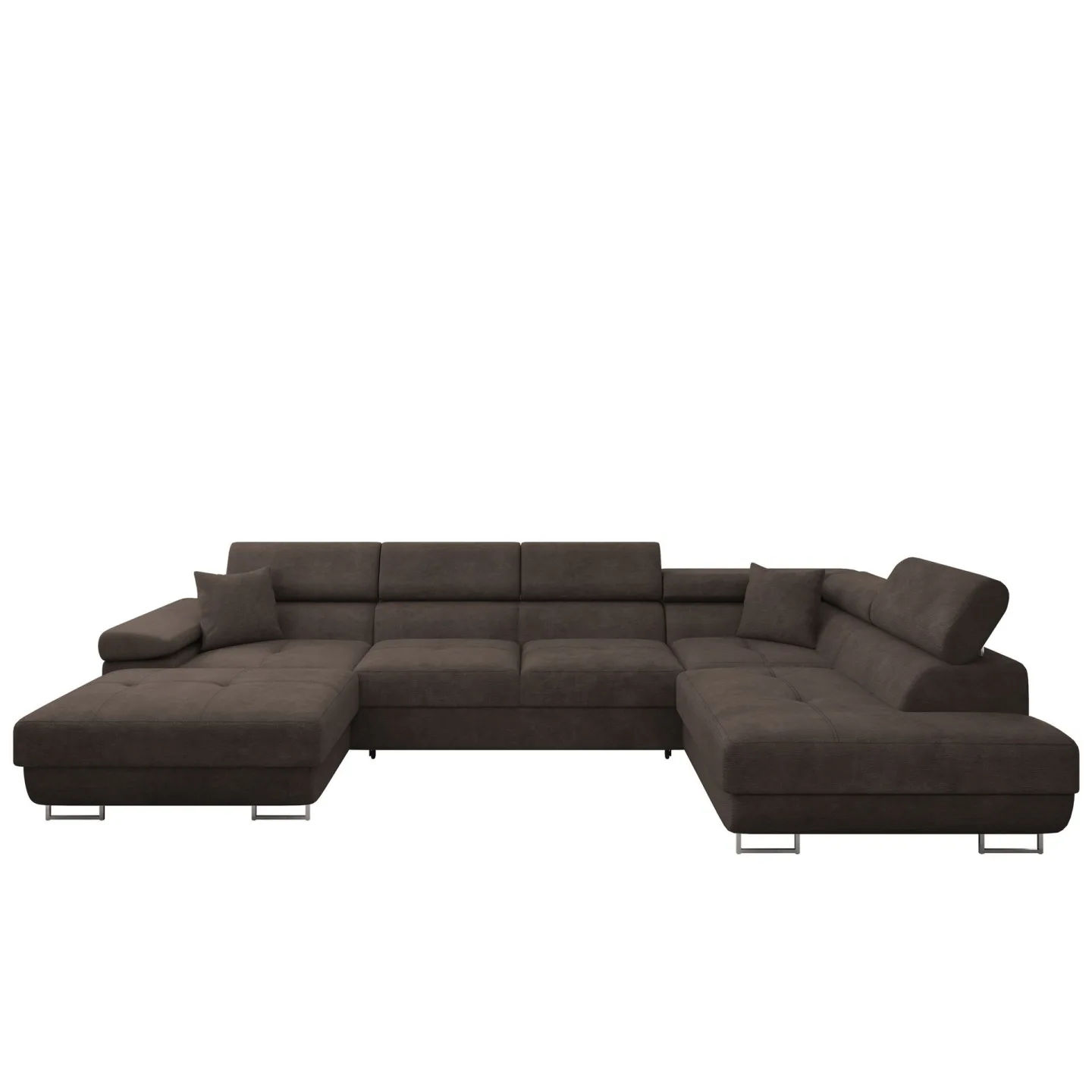 Gabina 5-sits U-formad bäddsoffa med divan och schäslong - Lumo 40