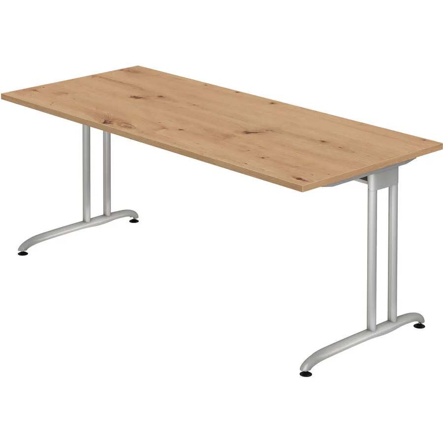 Schreibtisch Office Asteiche Holzwerkstoff B 180 T 80 cm