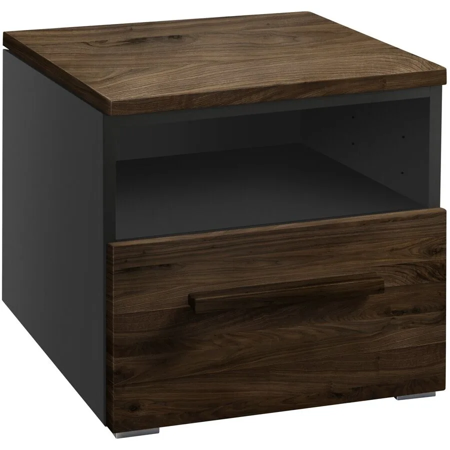 Hasena Nachttisch Jolantha Braun Holz/MDF 45 cm - Farbe: Nussbaum