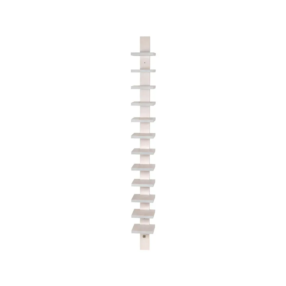 Källemo Pilaster vägghylla Vitlaserad björk
