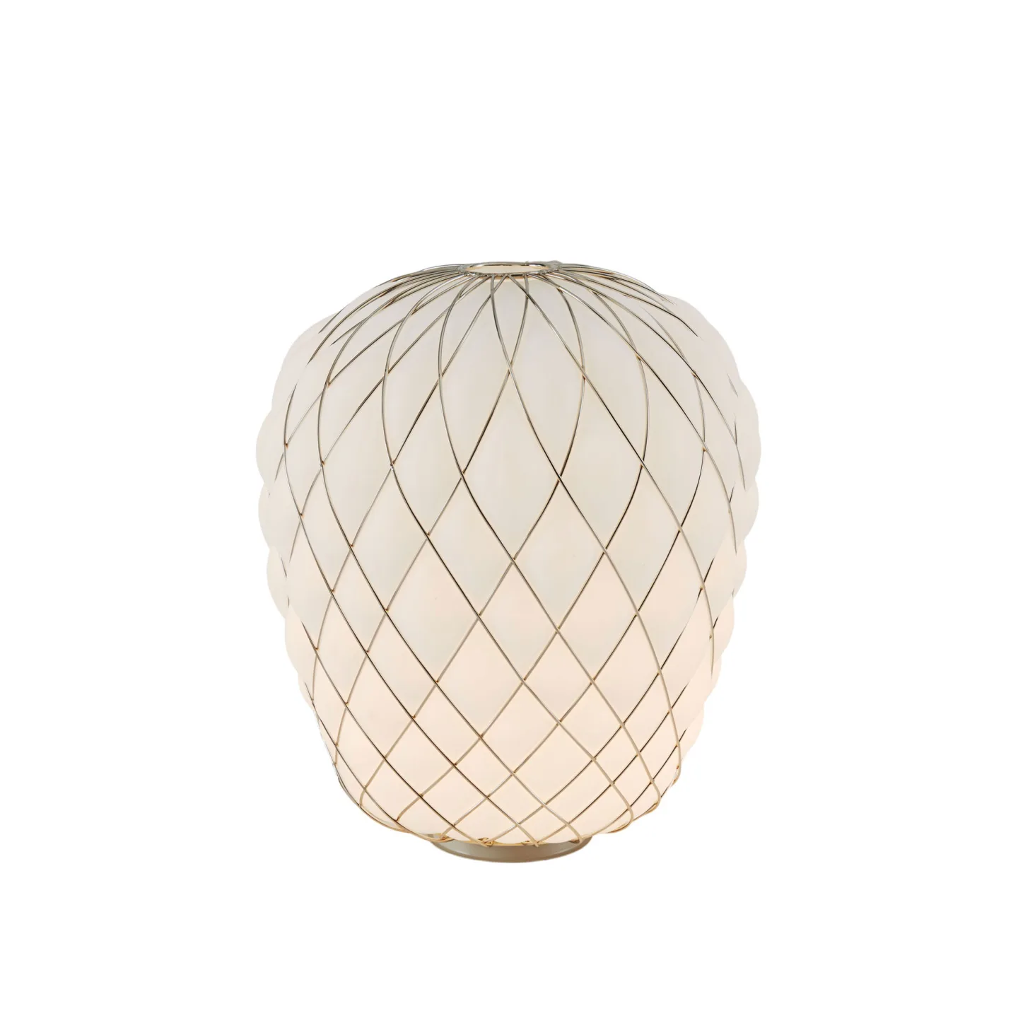 FontanaArte - Pinecone 4364 Table, Chrome cage/Transparent - Bordslampor - Paola Navone - Transparent