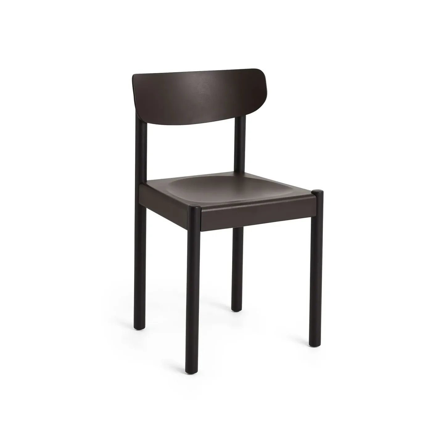 HAY Pack Chair 10 stol Iron black ek-graphite brown