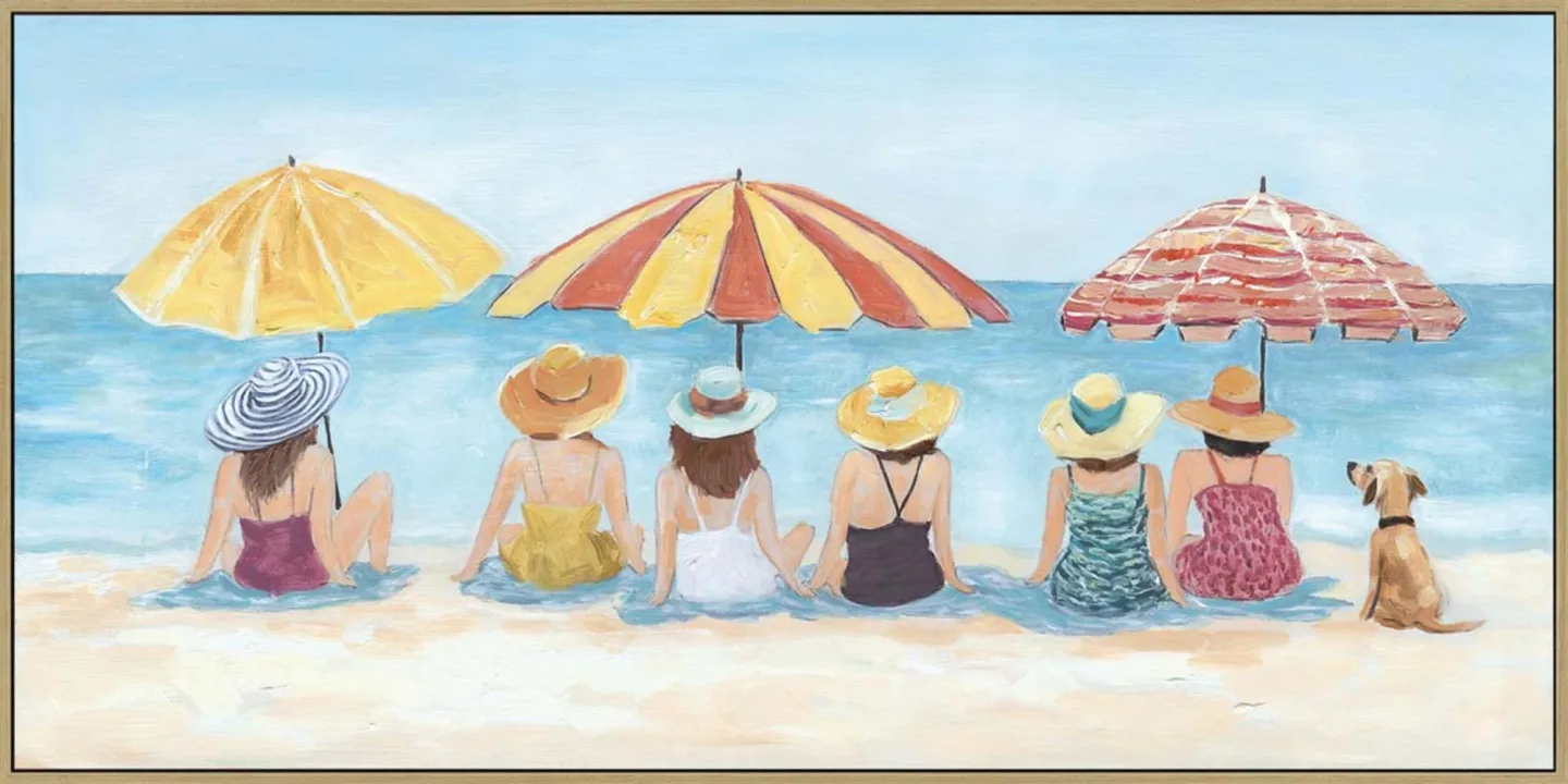 image LAND Gemälde Damen am Strand | Schubiger Möbel