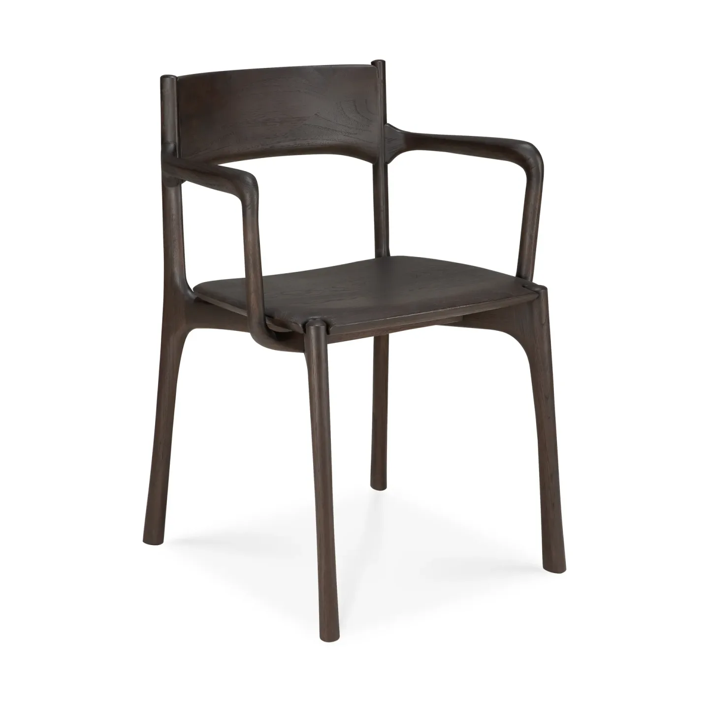 Ethnicraft PI karmstol Dark brown teak