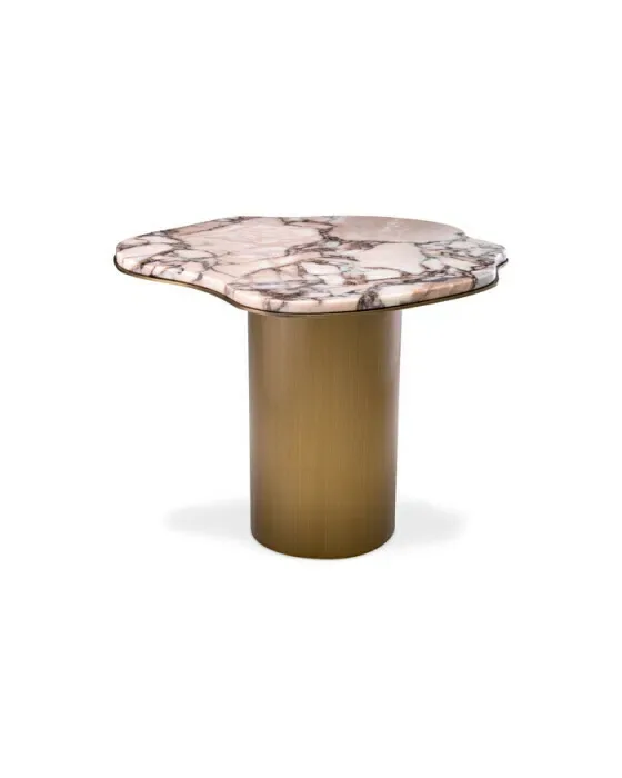 Shapiro Side Table Light Marble