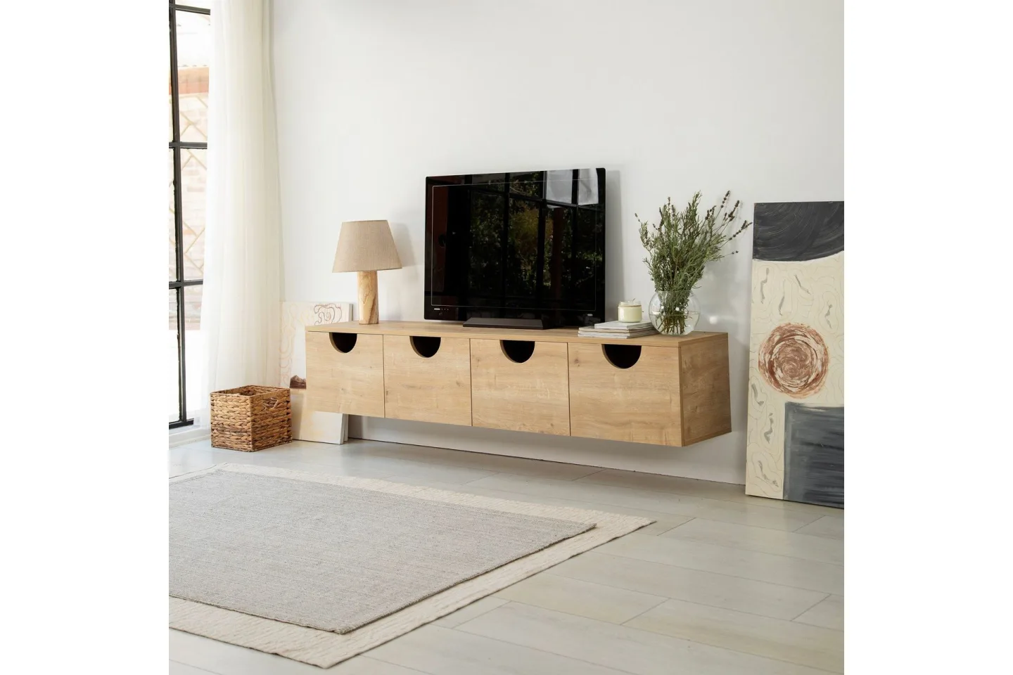 Khalidur Tv-bänk 180 cm - Ek