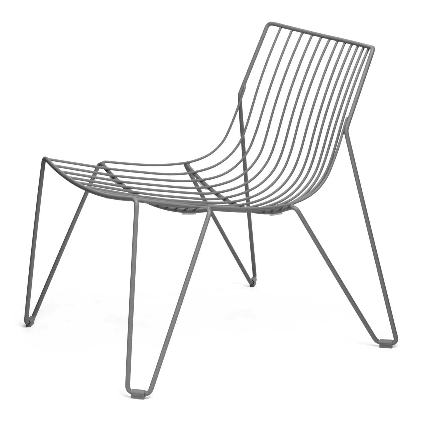 Massproductions - Tio Easy Chair, Stone Grey - Fåtöljer utomhus - Chris Martin - Grå - Metall