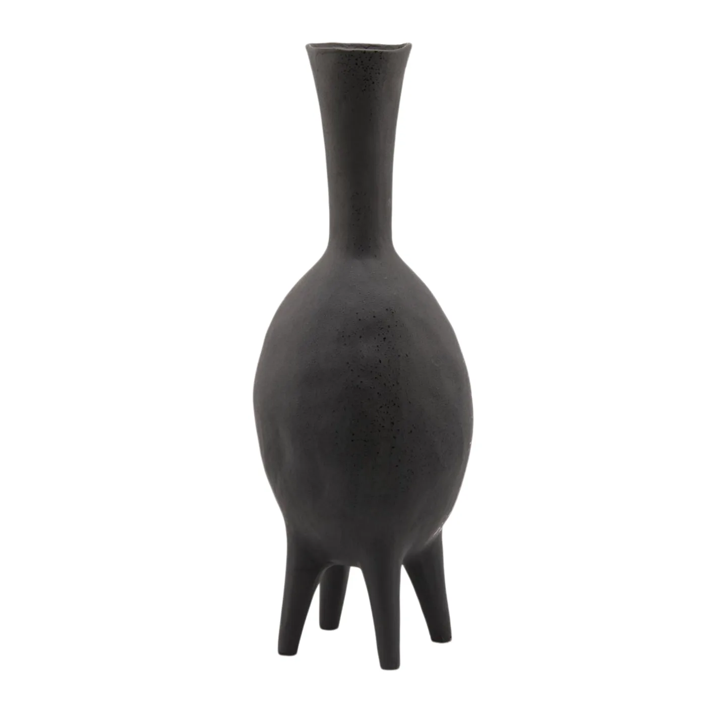 Edg Vase Chakra Keramik Schwarz H: 63 cm | Schubiger Möbel