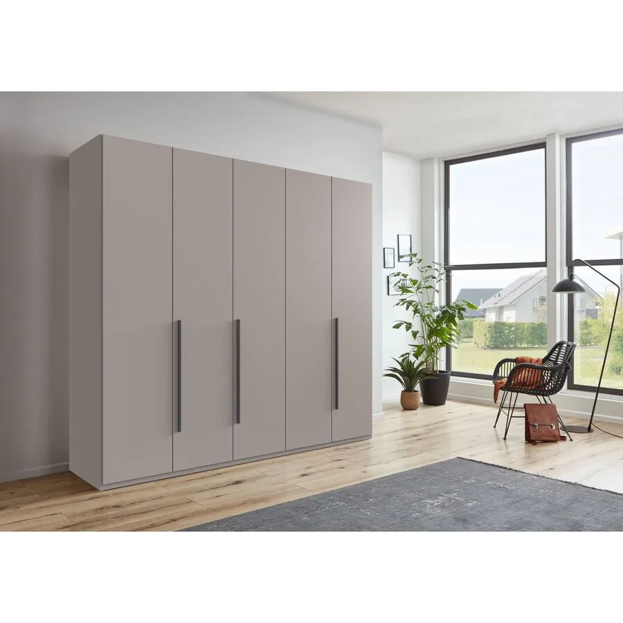 Kleiderschrank Annie Saharagrau/Grafit Holzwerkstoff B 225 cm