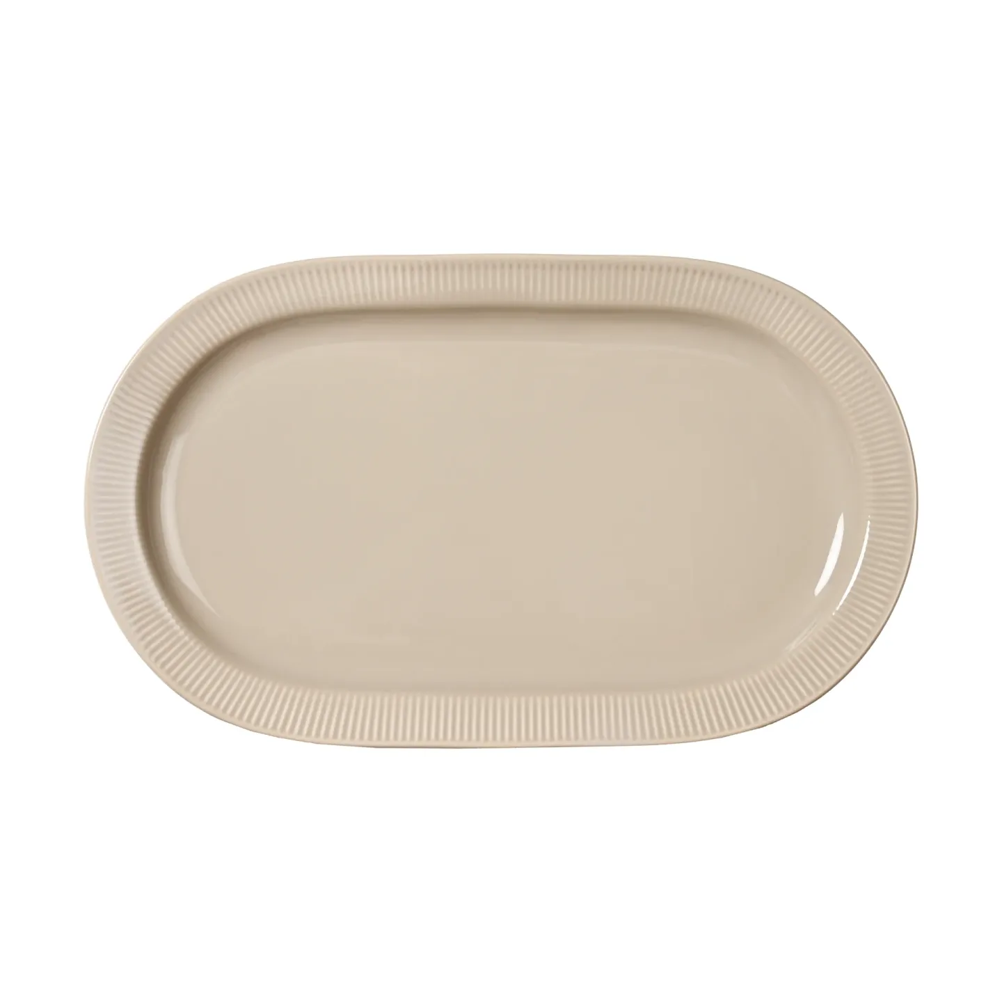 Sagaform Inka Servierplatte Beige-warm grau