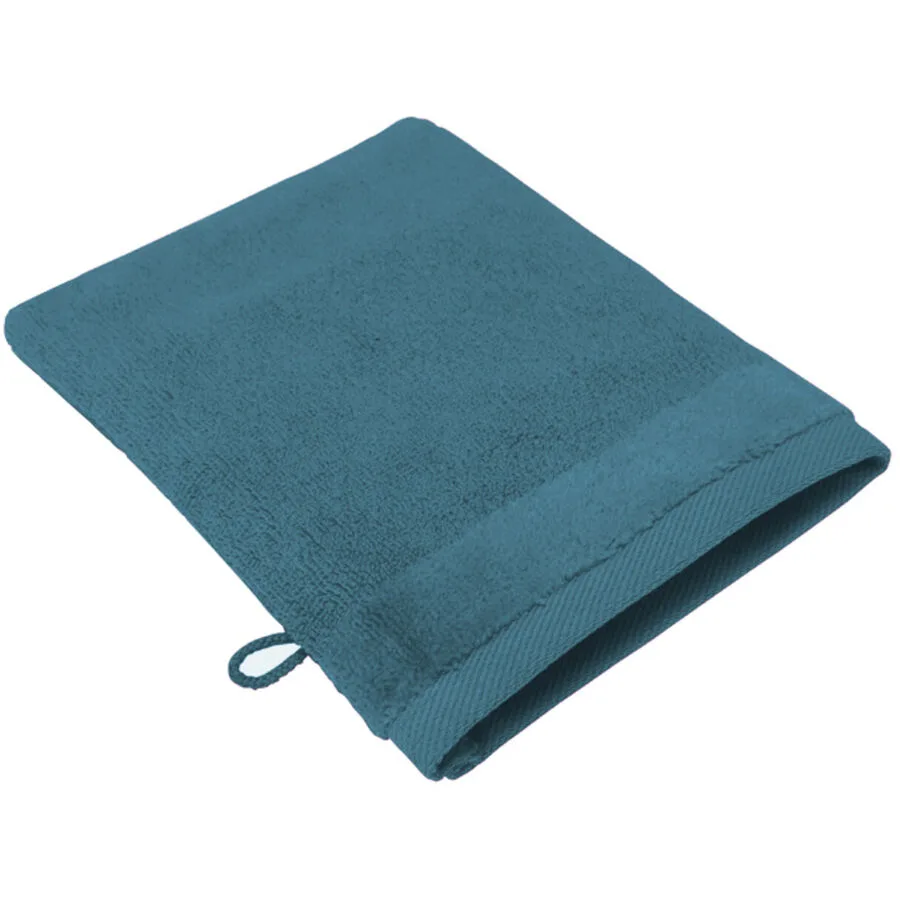 Living Home Waschhandschuh Softfeel petrol Baumwolle B 15 T 21 cm