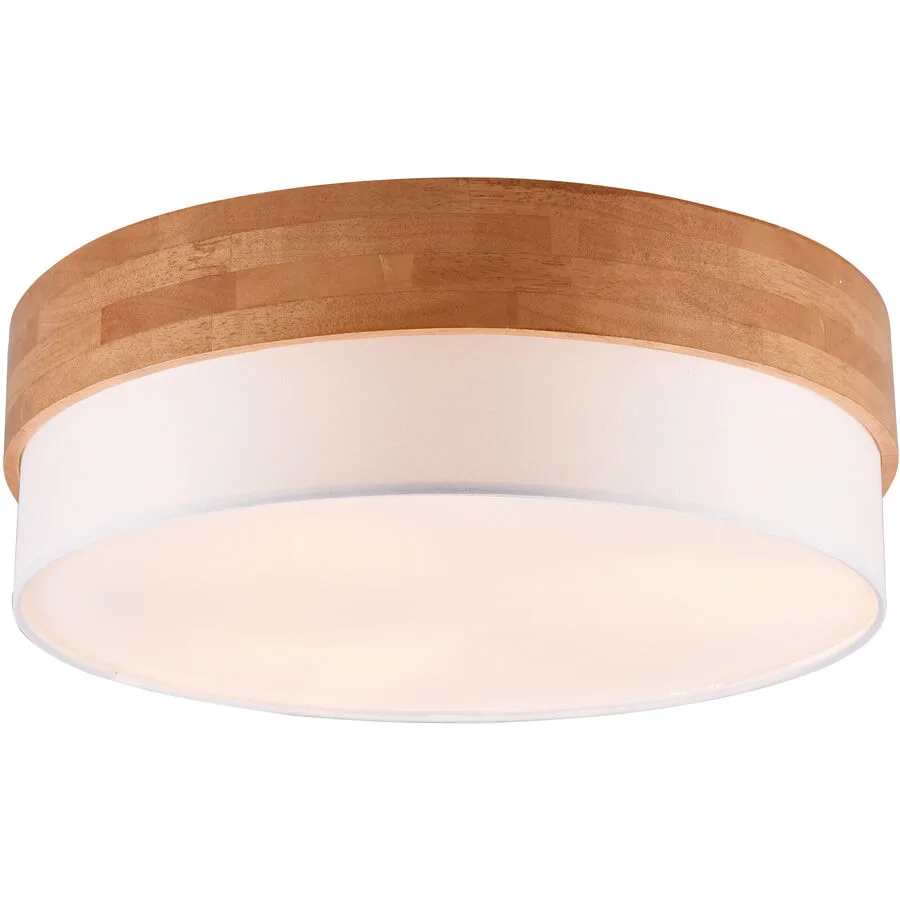 Deckenlampe Sesona Grau Metall 50 cm 22 cm - Farbe: Nickel matt