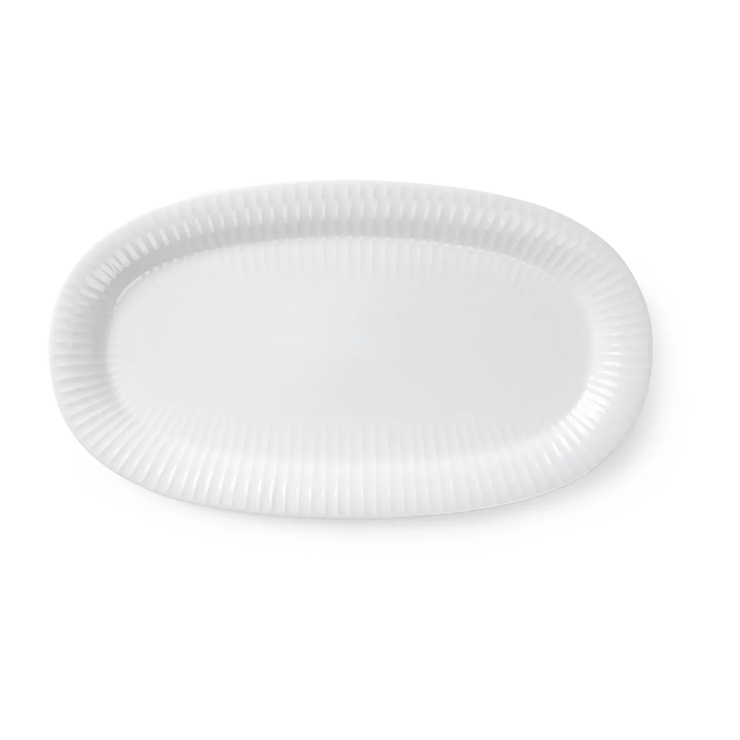 Kähler Hammershøi Servierteller oval 40 x 22,5cm Weiß