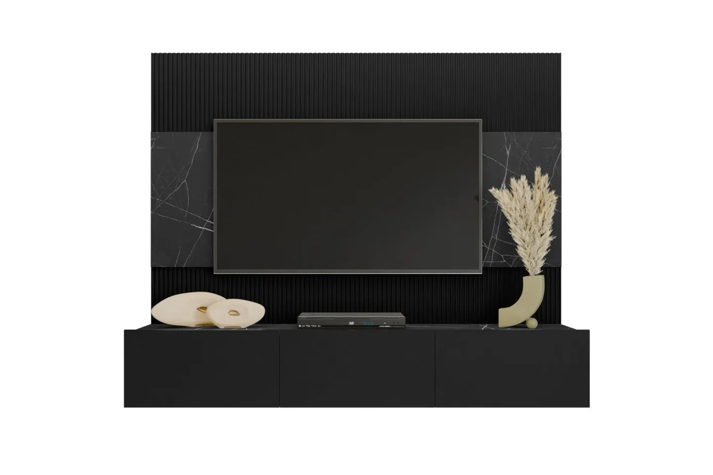 Bernice Tv-skåp 38x150 cm - Svart