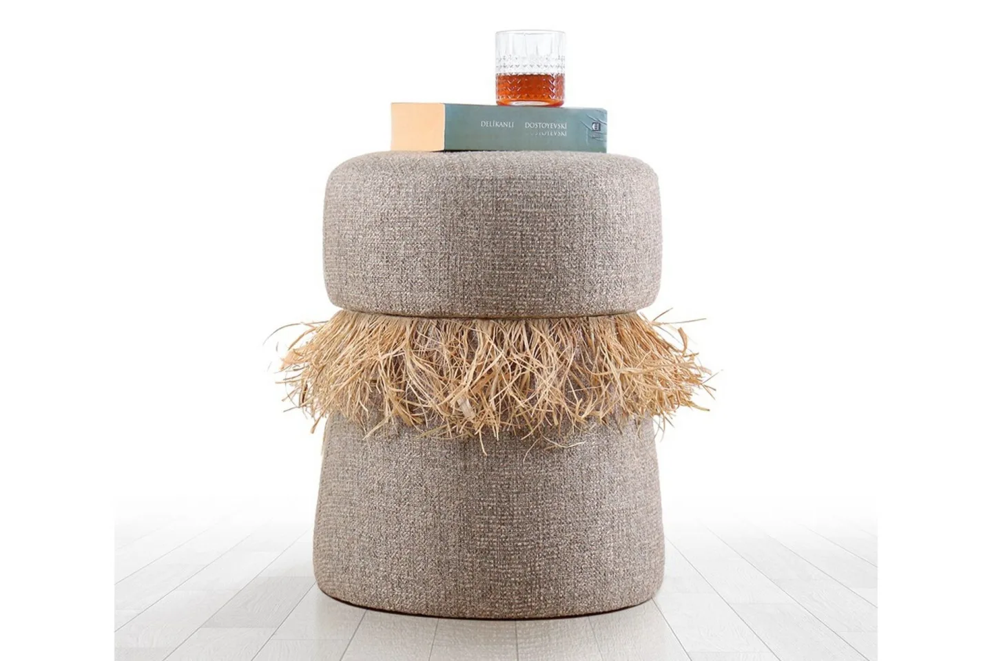 Anaro Sittpuff Rund - Brun