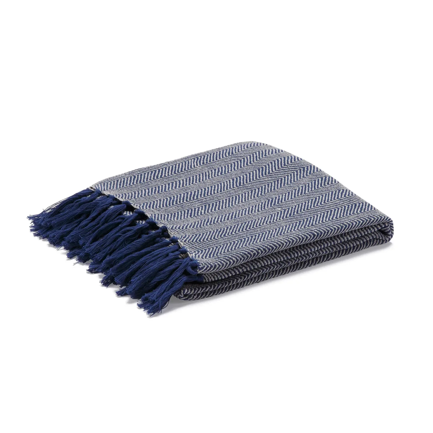 Etol Design Fishbone pläd blå